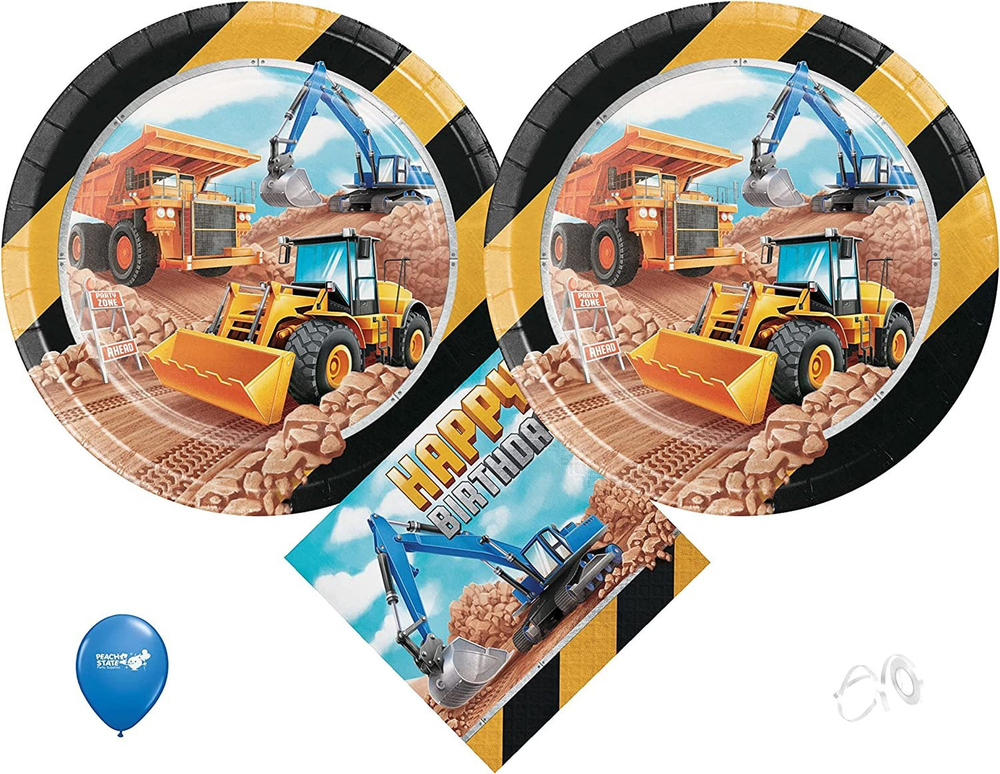 Big Dig Construction Birthday Party Supplies | Big Dig Construction Tableware| Big Dig Construction Decorations