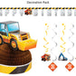 Big Dig Construction Birthday Party Supplies | Big Dig Construction Tableware| Big Dig Construction Decorations