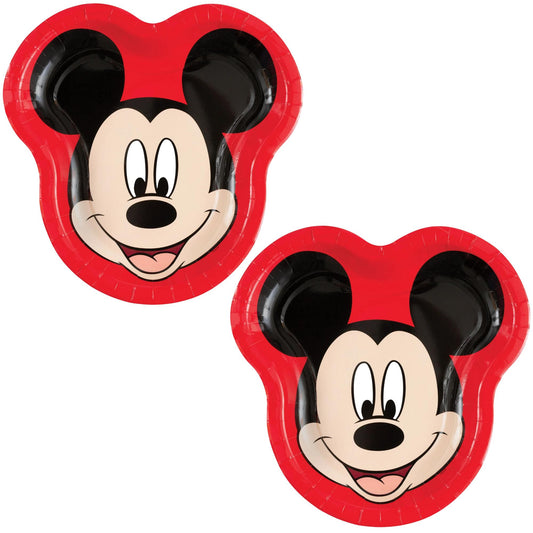 Mickey Mouse Birthday Party Supplies Mickey Mouse 9" Shaped Plates - Pack of 16