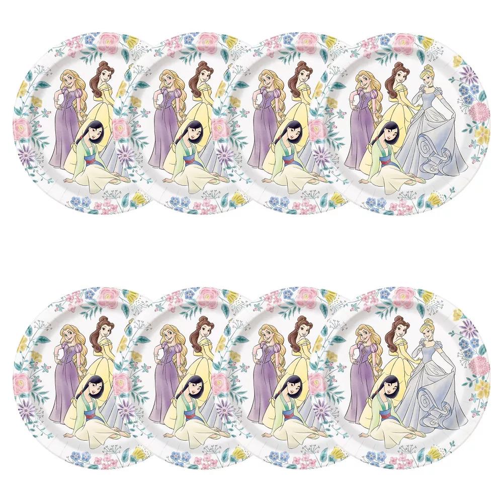 Disney Princess 9" Paper Party Dinner Plates - 8ct
