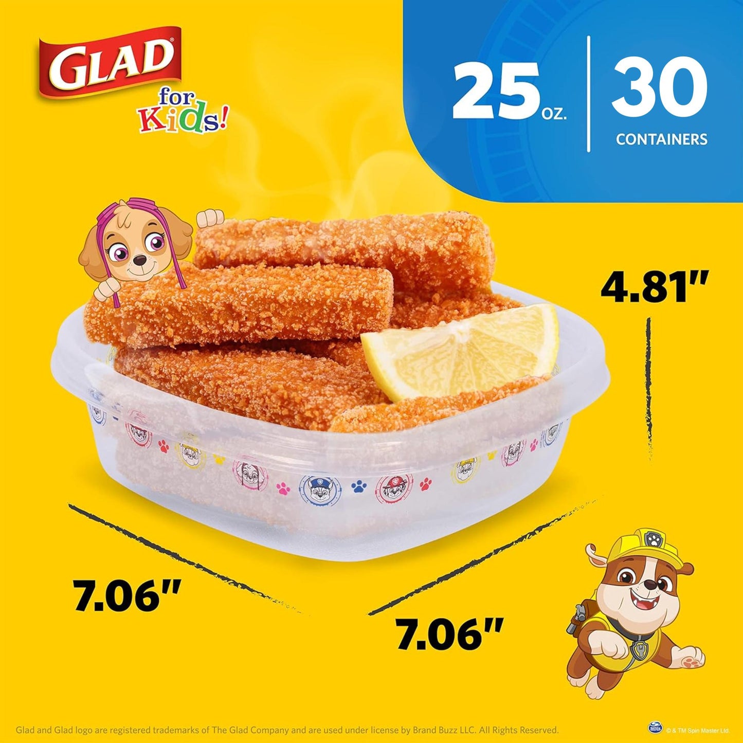 Gladware for Kids - Paw Patrol 25oz Food Storage - 30ct