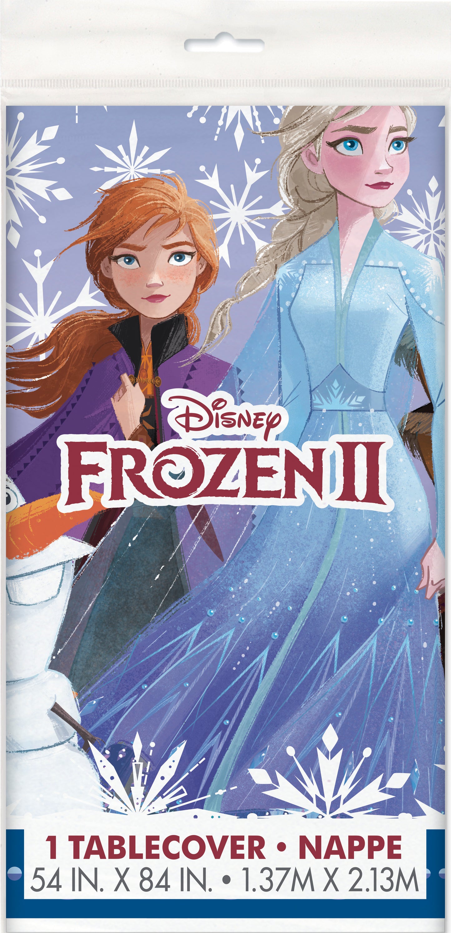 Disney Frozen 2 Rectangular Plastic Table Cover  54" x 84"