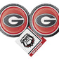 University of Georgia Party Supplies Pack with UGA Lunch Plates and UGA Napkins for 16 Guests