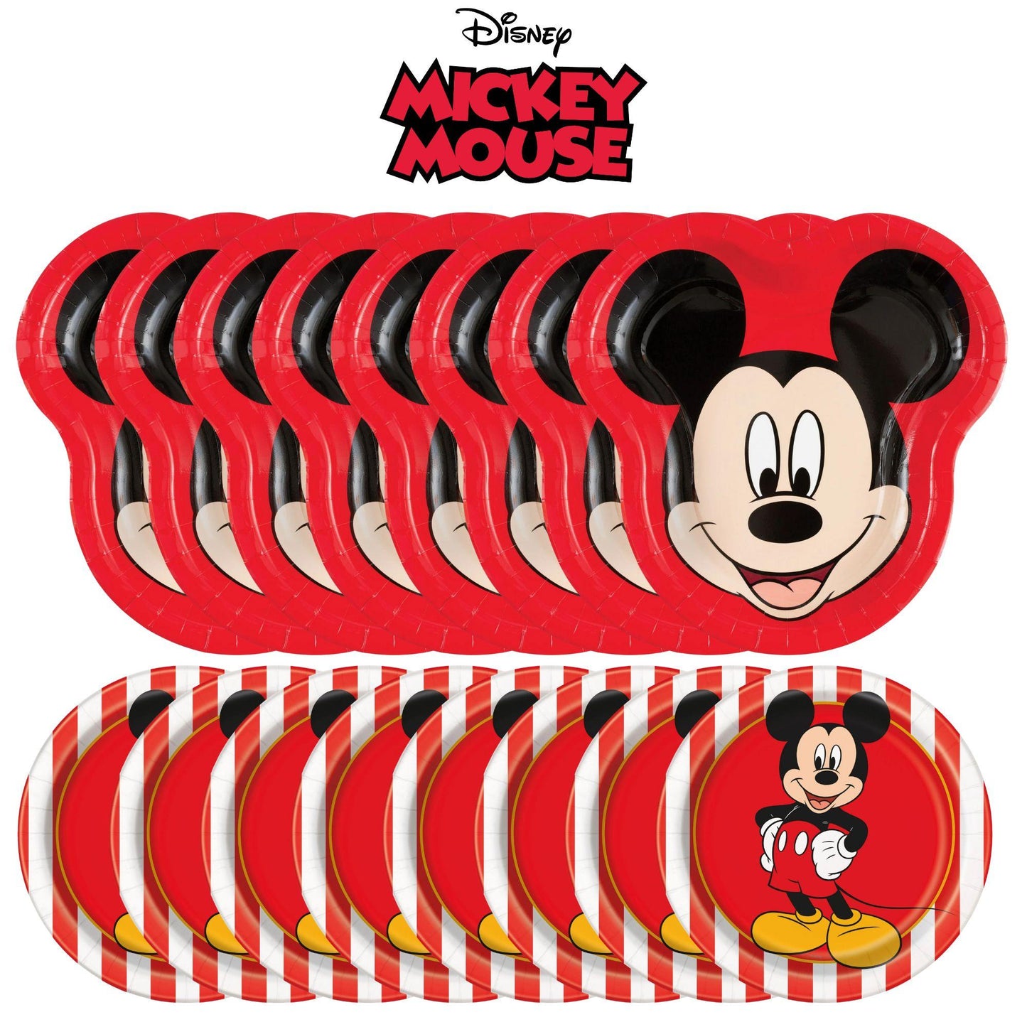 Mickey Mouse Birthday Party Supplies Mickey Mouse Shaped Plates and Mickey Mouse Cake Plates