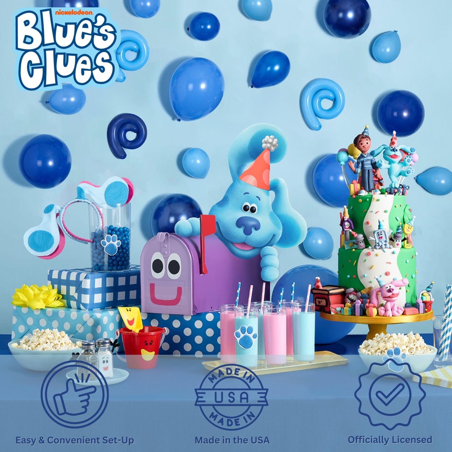 Blue's Clues and You! Birthday Party Supplies - Blue's Clues 9" Plates - 16ct