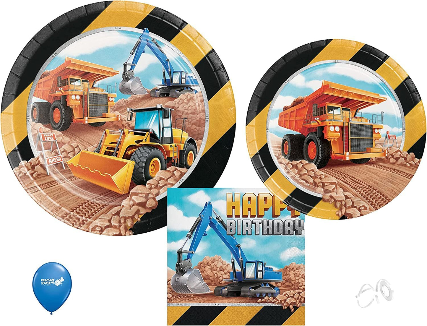 Big Dig Construction Birthday Party Supplies | Big Dig Construction Tableware| Big Dig Construction Decorations