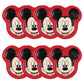 Mickey Mouse Shaped Paper Dinner Plates, 9in, 8ct
