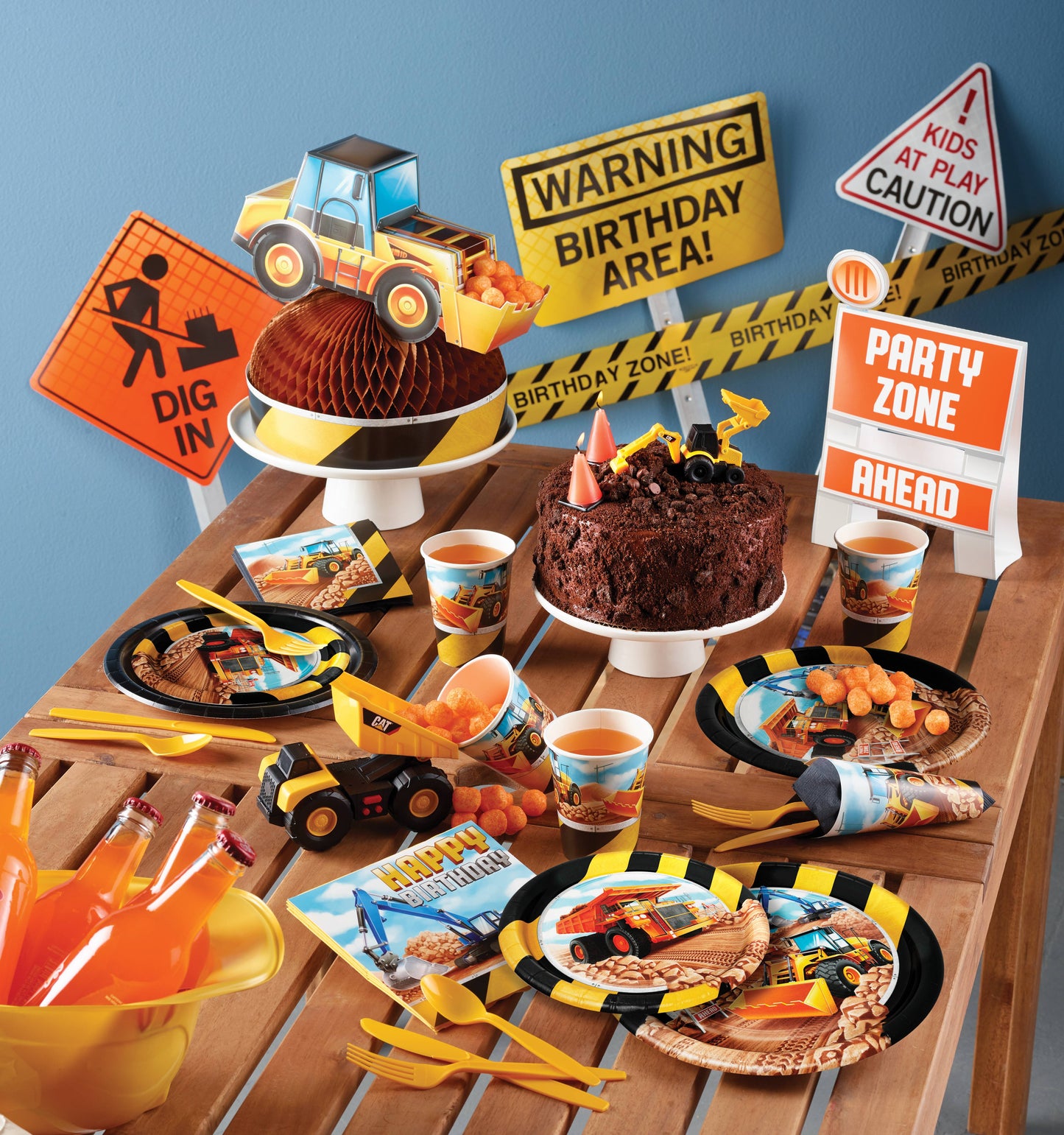 Big Dig Construction Birthday Party Supplies | Big Dig Construction Tableware| Big Dig Construction Decorations