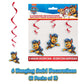 Paw Patrol Party Decorations Set – Banner and Hanging Swirl Streamers with Chase Cutouts for Kids Birthday Party Supplies