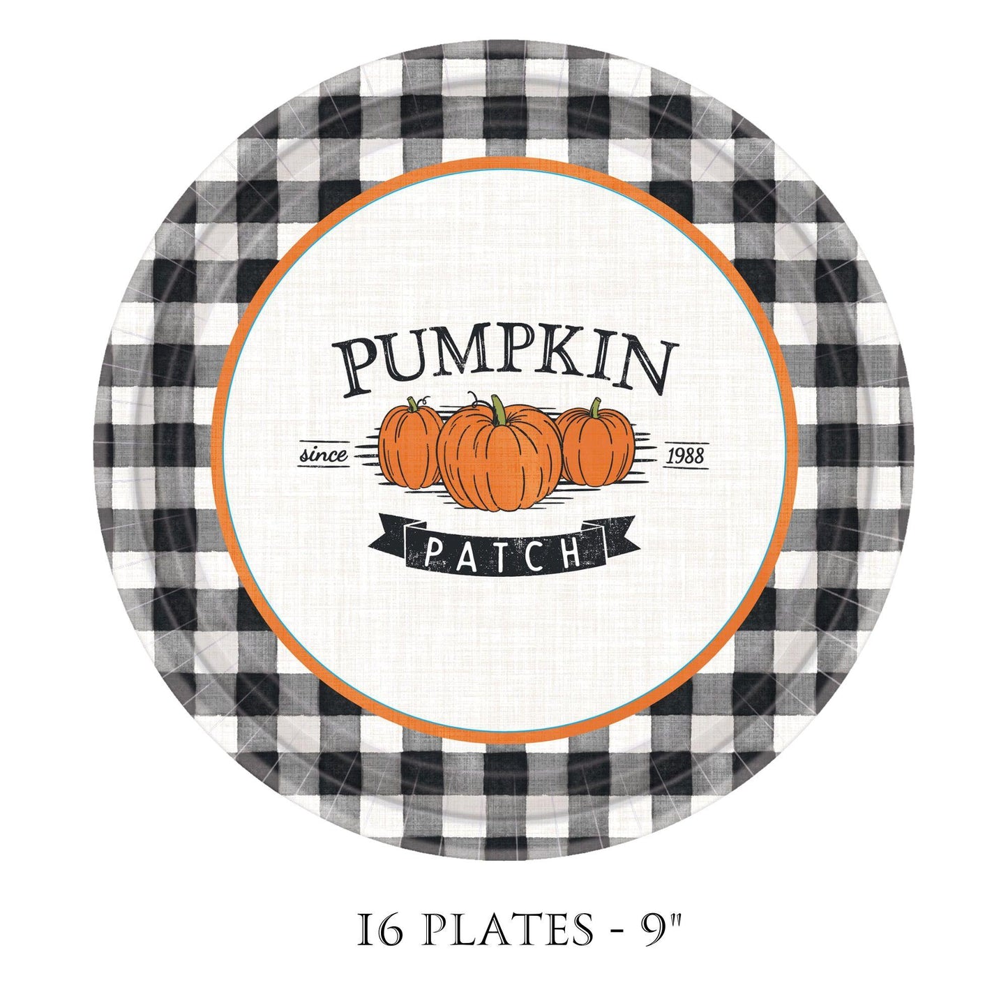 Fall Harvest Market Pumpkin Patch Fall Party Supplies Bundle - Serves 16