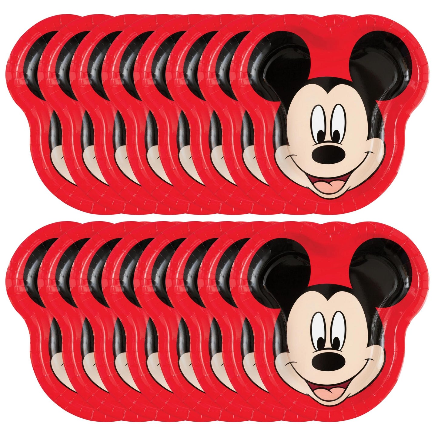 Mickey Mouse Birthday Party Supplies Mickey Mouse 9" Shaped Plates - Pack of 16