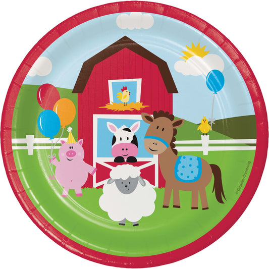 Farmhouse Fun  7" Paper Plates - 8ct