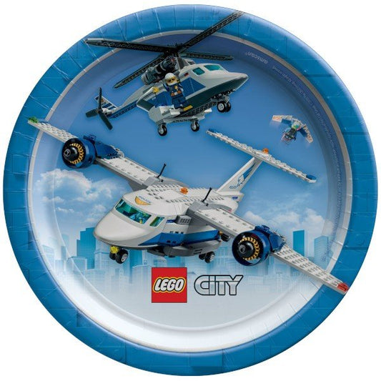 LEGO City Small Paper Plates - 8ct