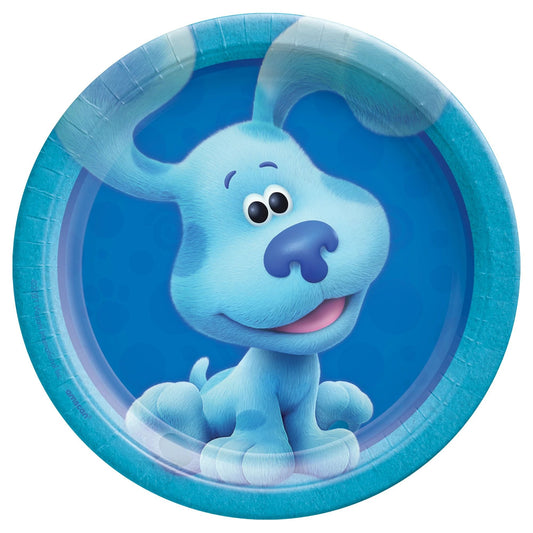 Blue's Clues 7" Round Plates - 8ct