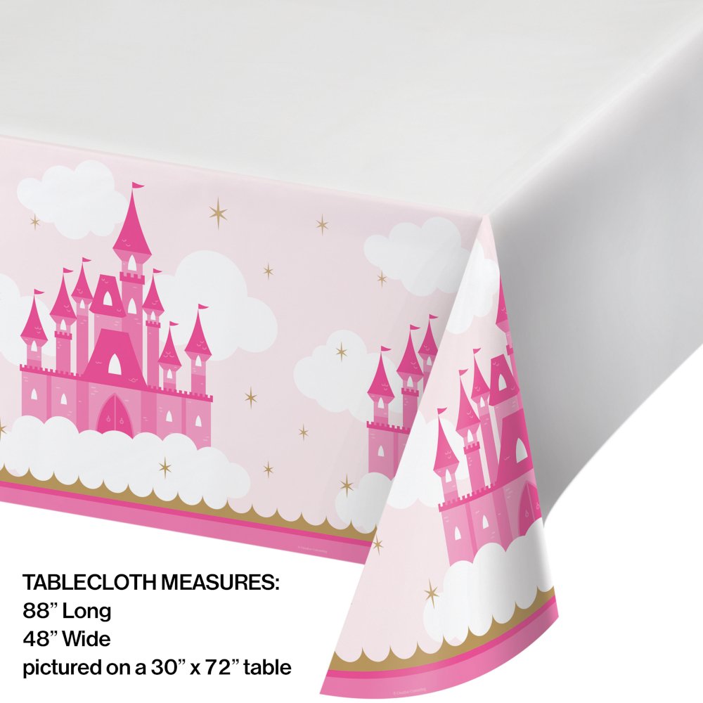 Little Princess Plastic Tablecloth - 48" x 88"