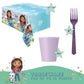 Gabby's Dollhouse Birthday Party Supplies Bundle w/ Gabby's Dollhouse Lunch Plates, Cake Plates, Napkins, Table Cover, Cups, & Forks for 16 Guests