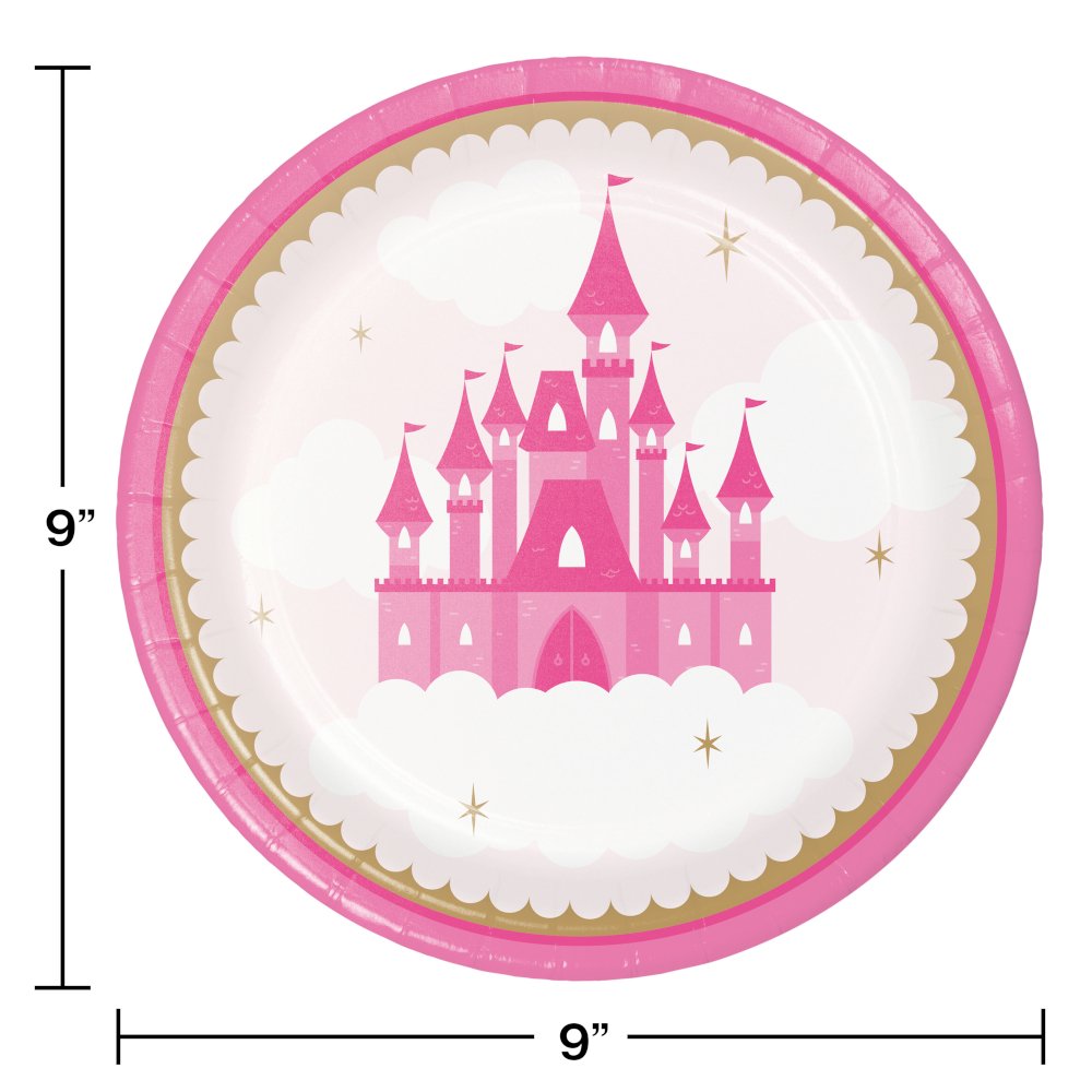 Little Princess 9" Paper Plates - 8ct