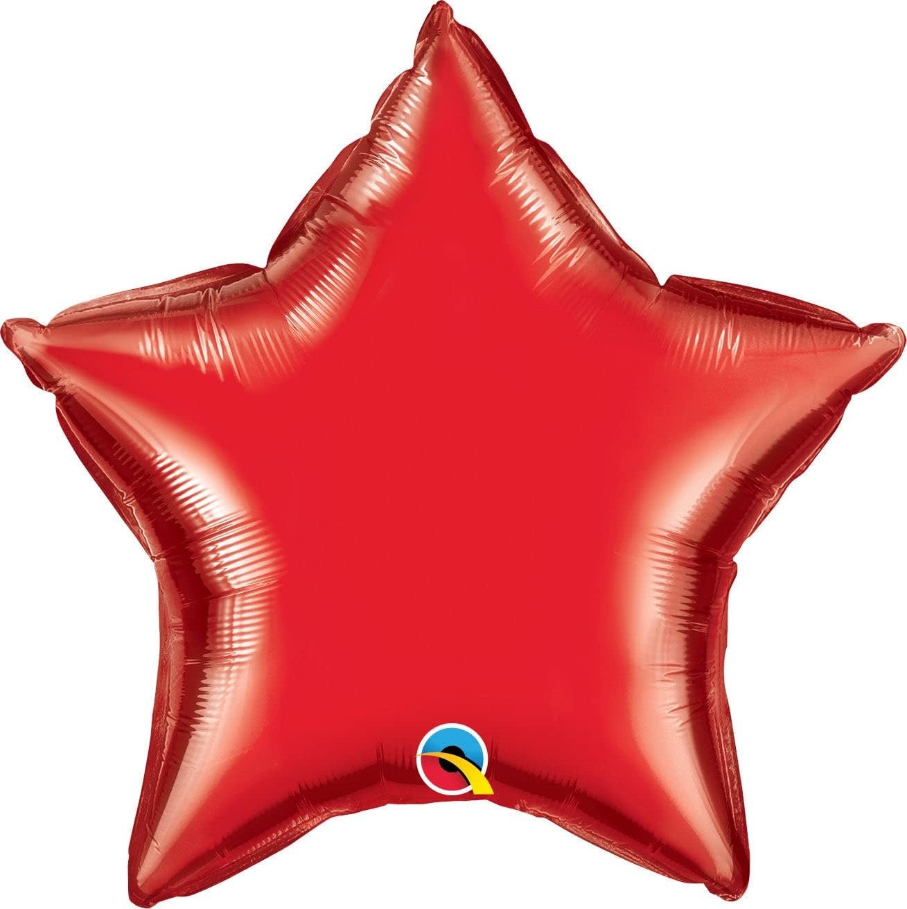 Ruby Red 20" Star Shaped Foil Balloon - No Packaging