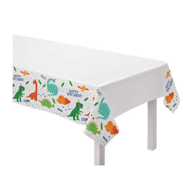 Dino-Mite Dinosaur Party Plastic Table Cover - 54" x 96"