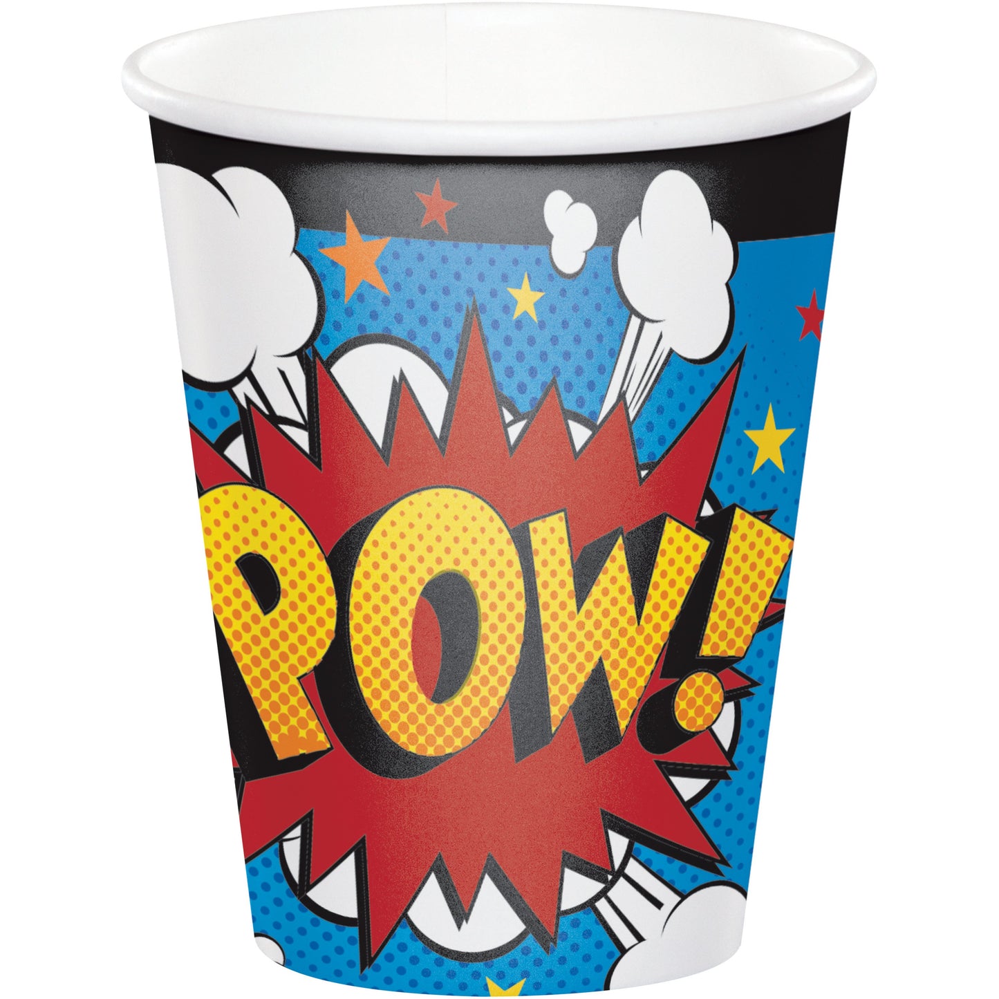 Superhero Slogans 8oz Paper Cups - 8ct