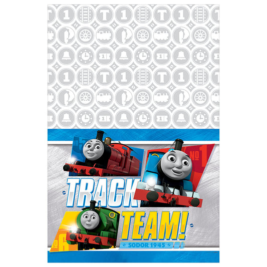 Thomas the Train All Aboard 54" x 96" Plastic Table Cover - 1ct