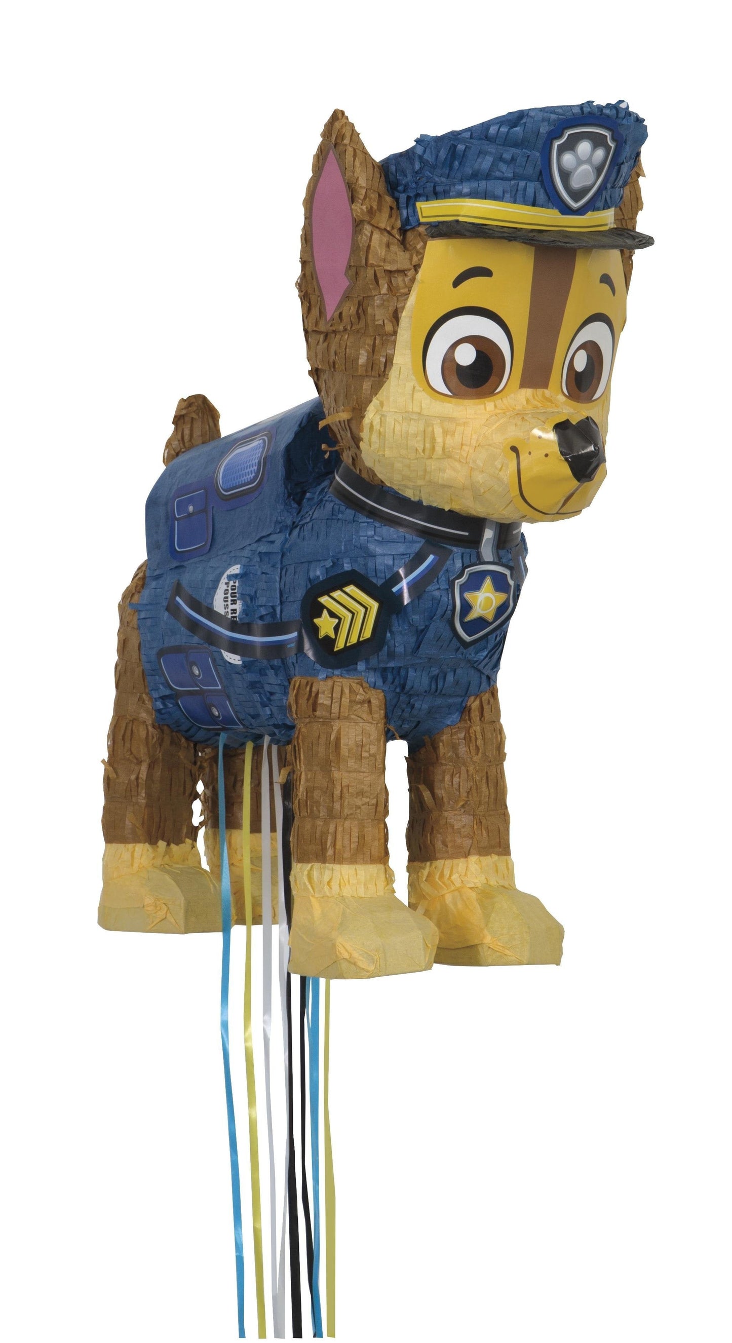 Paw Patrol Chase 3D Pull Pinata - 18.5"