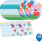 Peppa Pig Birthday Party Supplies Bundle | Peppa Pig Party Tableware | Peppa Pig Decorations | Peppa Pig Balloons