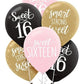 Sweet Sixteen Latex Balloons Package - 15ct