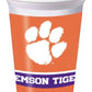 Clemson Tigers 20oz Printed Plastic Cups - 8ct