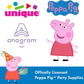 Peppa Pig Birthday Party Supplies Bundle | Peppa Pig Party Tableware | Peppa Pig Decorations | Peppa Pig Balloons