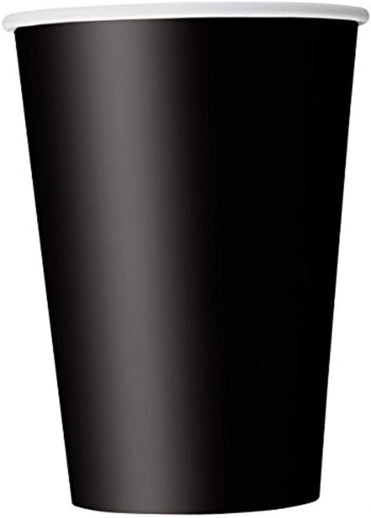 Midnight Black 9oz Paper Cups - 8ct