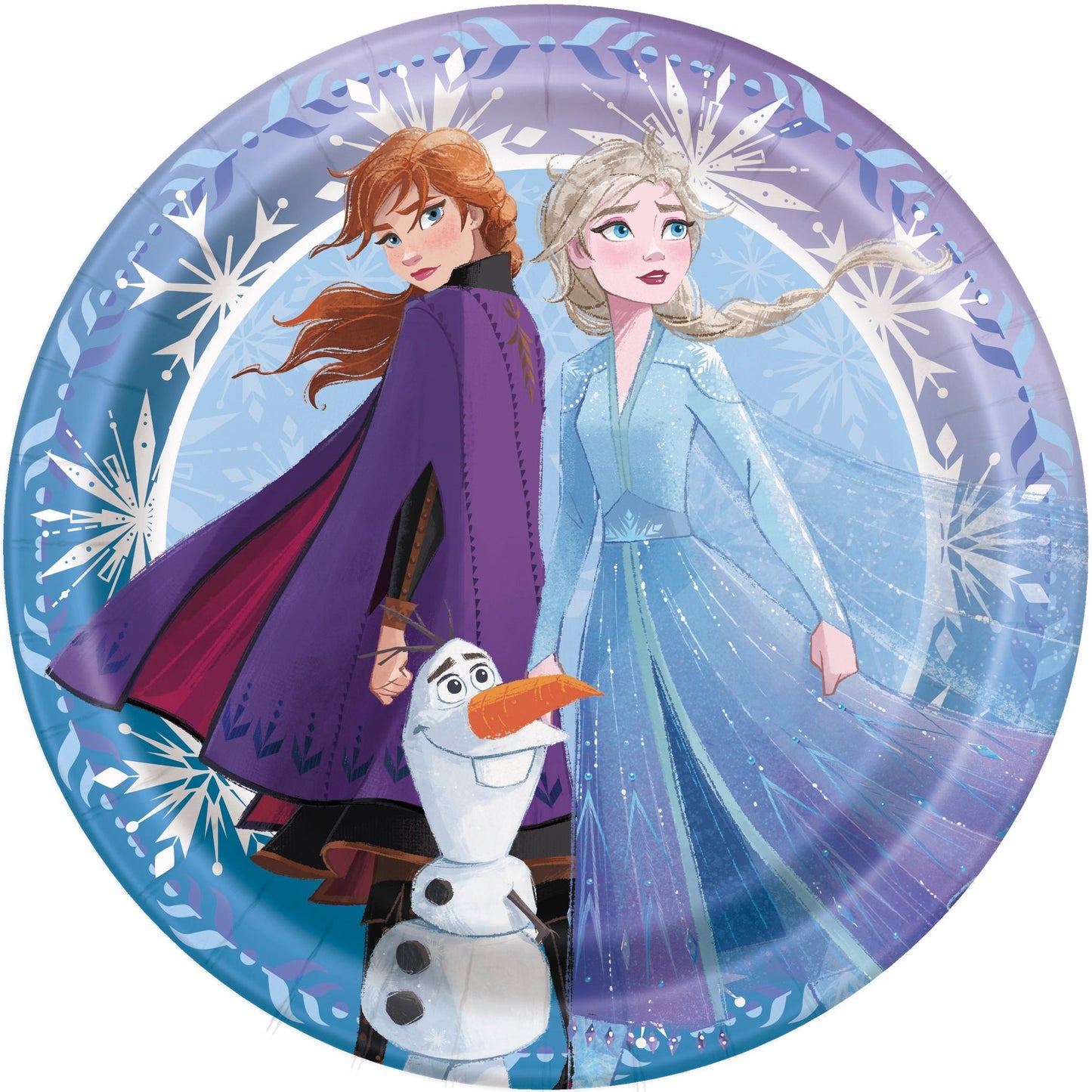 Disney Frozen 2 Round 7" Dessert Plates - 8ct