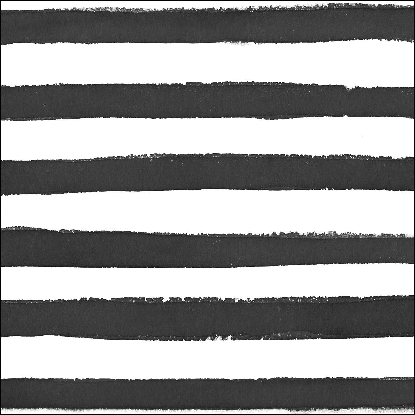 Premium Patterned Beverage Napkins, Dotted and Striped, Licorice - 24ct