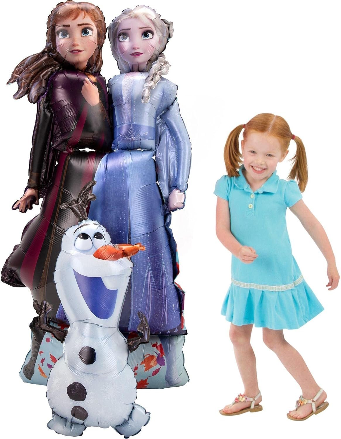 Anagram Giant 58" Frozen 2 Elsa & Anna Airwalkers Foil Balloon