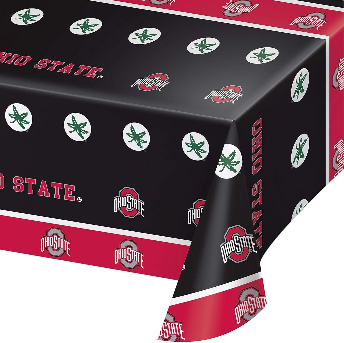 Ohio State Buckeyes Plastic Table Cover - 54" x 108" - 1ct