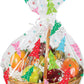 Colorful Christmas Trees Cello Treat/Basket Bag - 24" x 25"