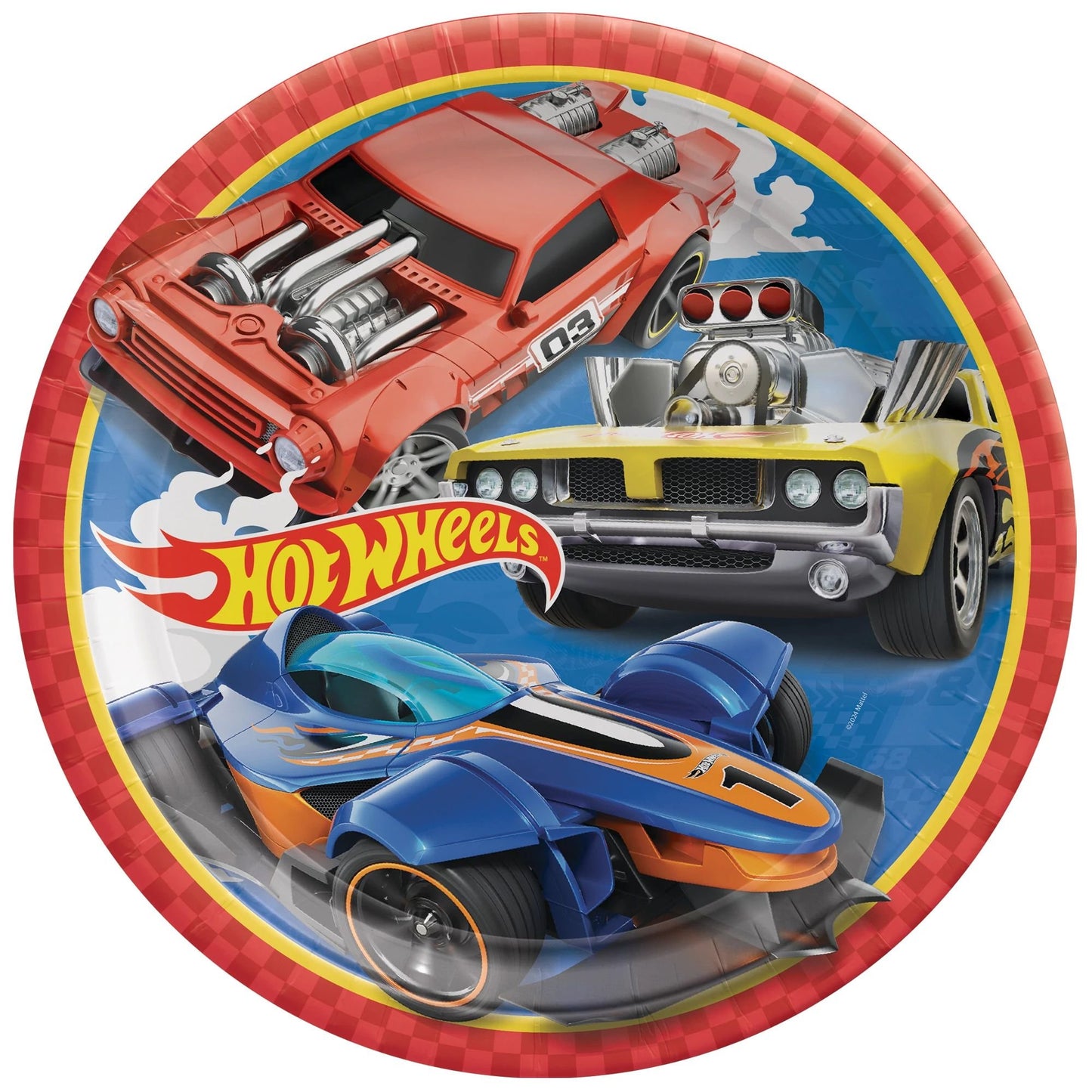 Hot Wheels 9" Paper Plates - 8ct