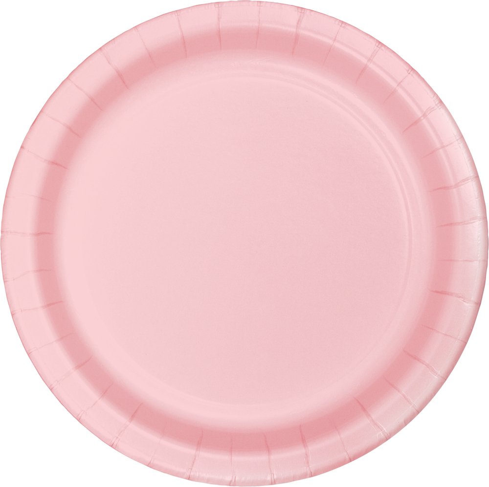 Classic Pink 9" Round Dinner Plate - 24ct