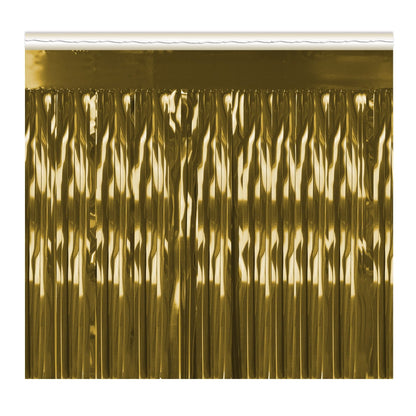 Beistle 1-Ply Metallic Fringe Drape - 10ft