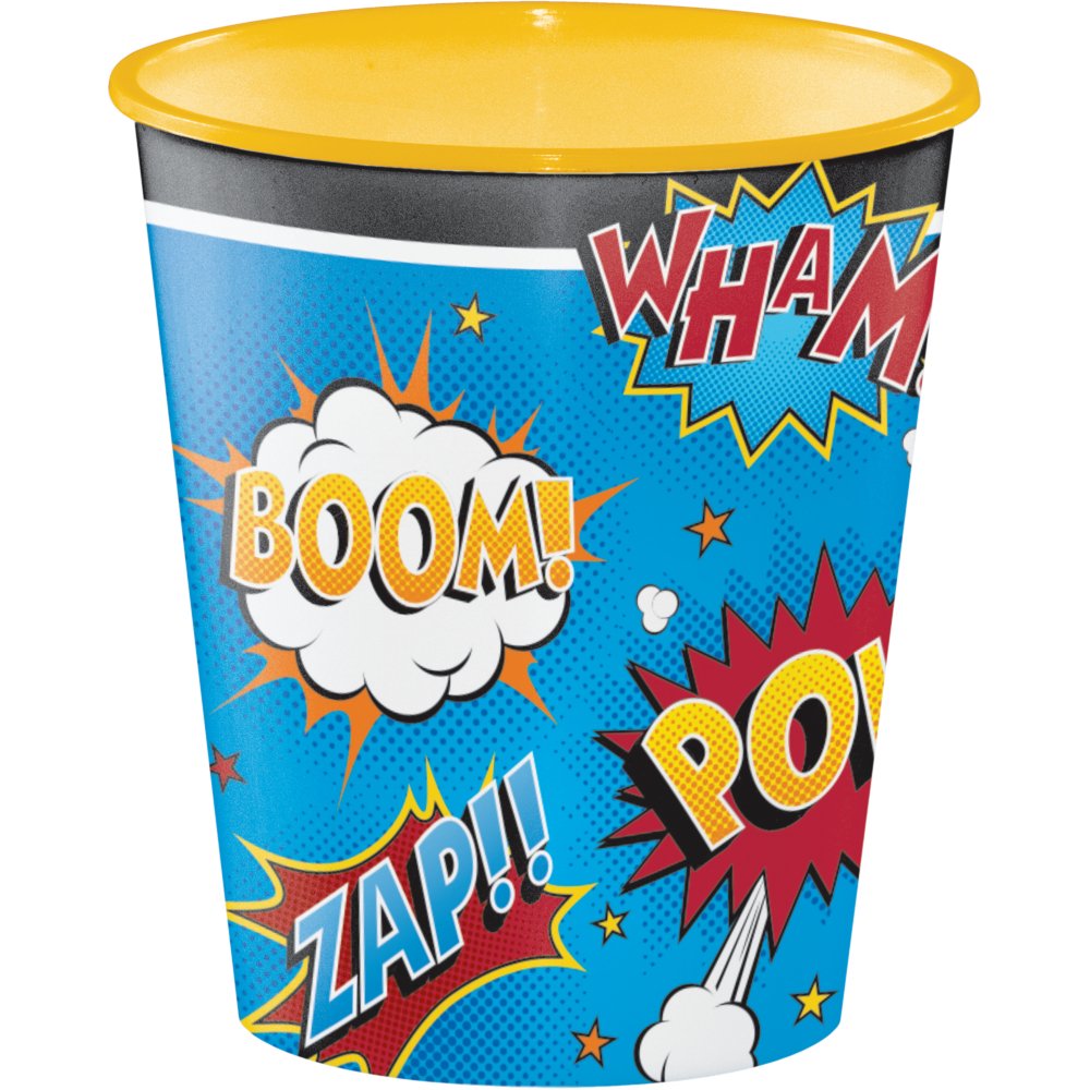 Superhero Slogans 9oz Plastic Cup - 1ct