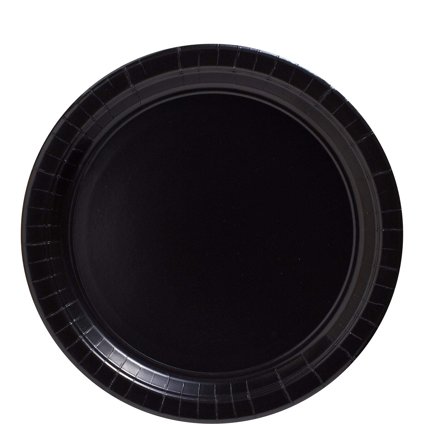 Jet Black 8.5" Round Paper Plates -50ct