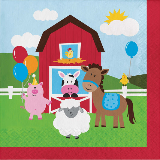 Farmhouse Fun  Luncheon Napkins - 16ct