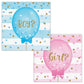 Gender Reveal Balloons Beverage Napkins - 16ct