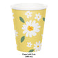 Sweet Daisy 9oz Paper Hot/Cold Cups - 8ct