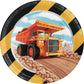 Big Dig Construction 7" Luncheon Plate - 8ct