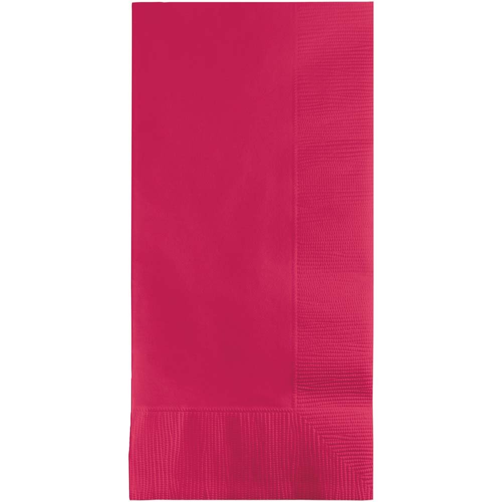 Hot Magenta Dinner Napkins 2Ply 1/8FLD - 50ct