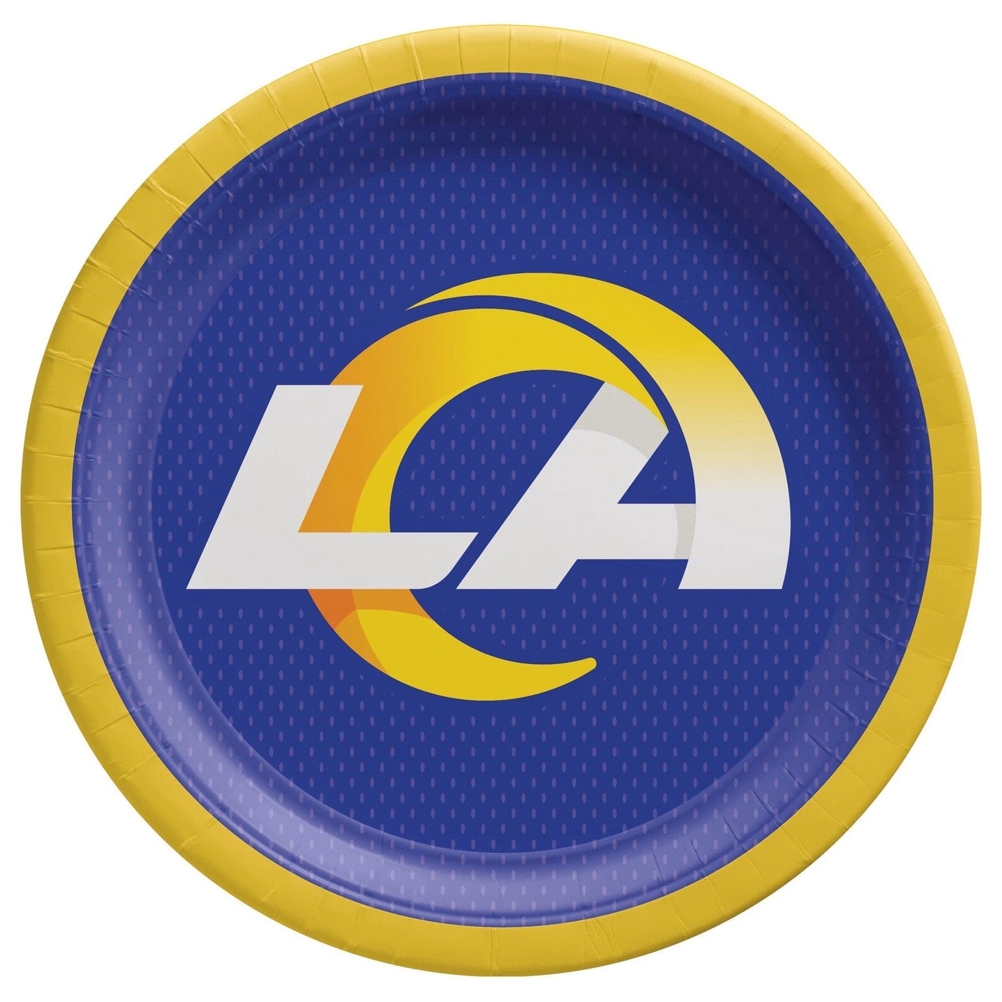 Los Angeles Rams 9" Round Plates - 8ct