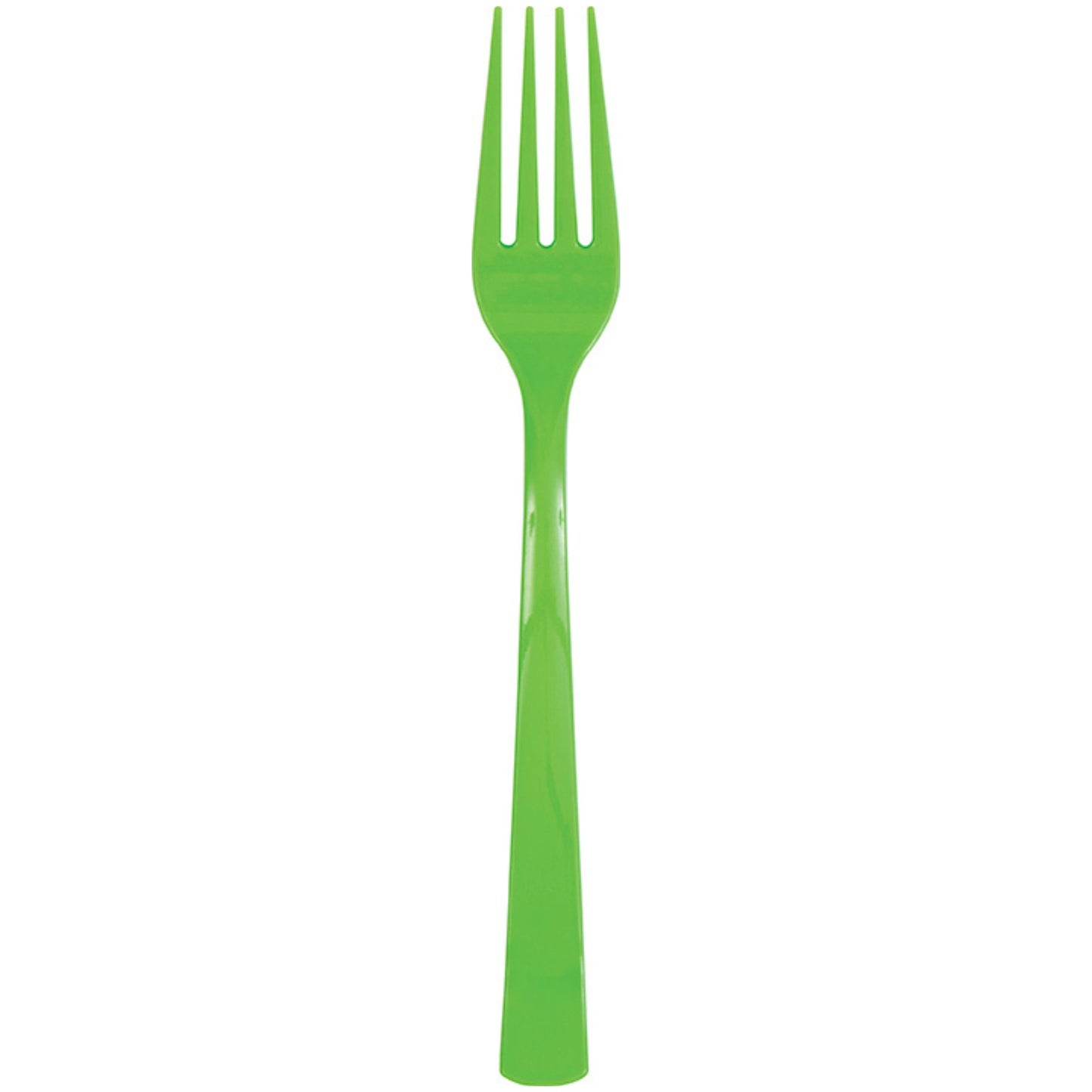 Lime Green Plastic Forks - 18ct