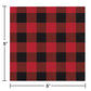 Buffalo Plaid Beverage Napkins - 16ct