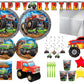 Monster Truck Party Supplies Bundle (Pack for 16)